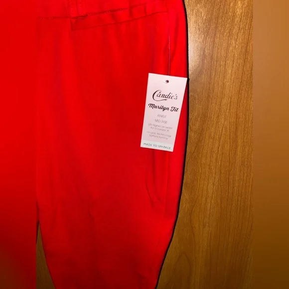 Candie's Bold Red Trousers - Picture 3 of 5